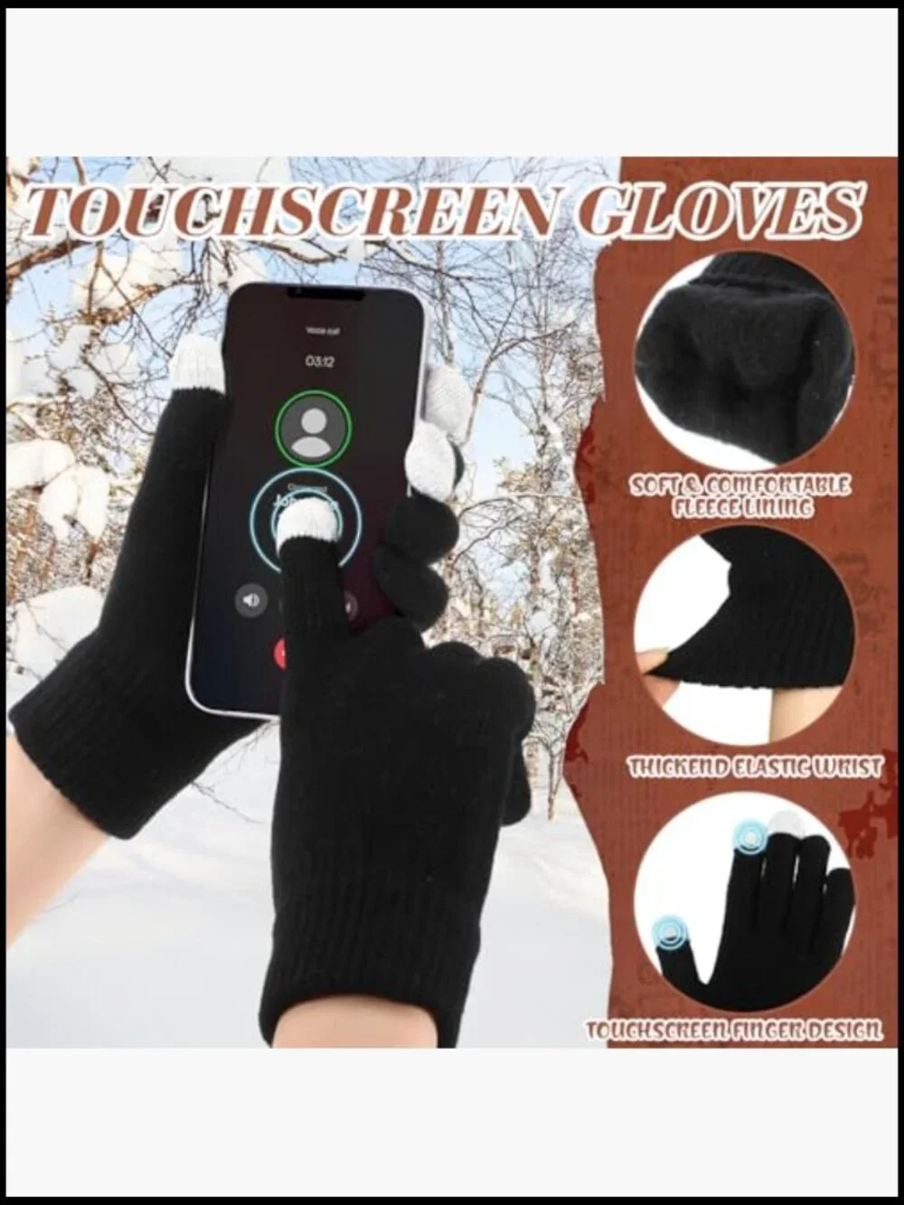 10- Piece Winter Accessory Set Knit Beanie Scarf Gloves Ear Muffs Socks